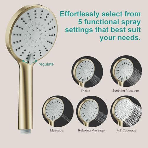 Shower Slide Bar Handheld Shower Head with Hose