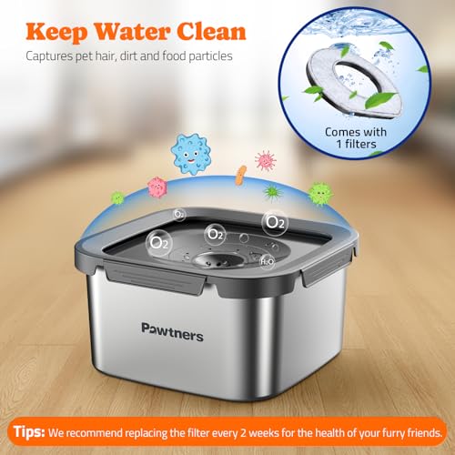 Stainless Steel Dog Water Bowl No Spill
