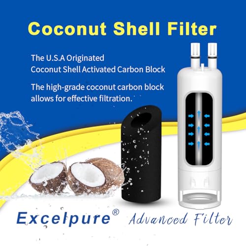 WHR1RXD1 Refrigerator Water Filter Replacement for EDR1RXD1 (4 Count)