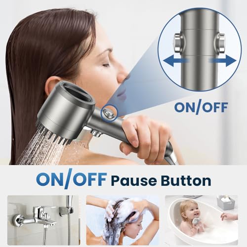Filtered Shower Head with Handheld High Pressure Shower Head