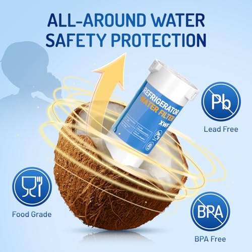 XWF (Not XWFE) Water Filter Replacement for ge XWF Water Filter, Replacement for ge WR17X30702 GBE21 GDE21 GDE25 GFE24 GFE26 GNE21 GNE25 GNE27 GNE27 GWE19 GYE18 Filter | 3pack (2 Count)