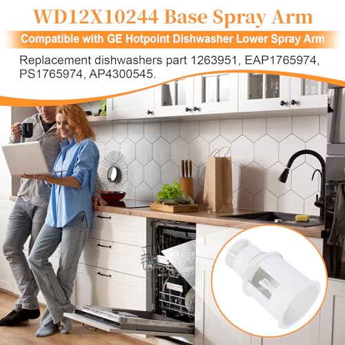 WD12X10244 Lower Spray Arm Base Replacement for GE Dishwasher