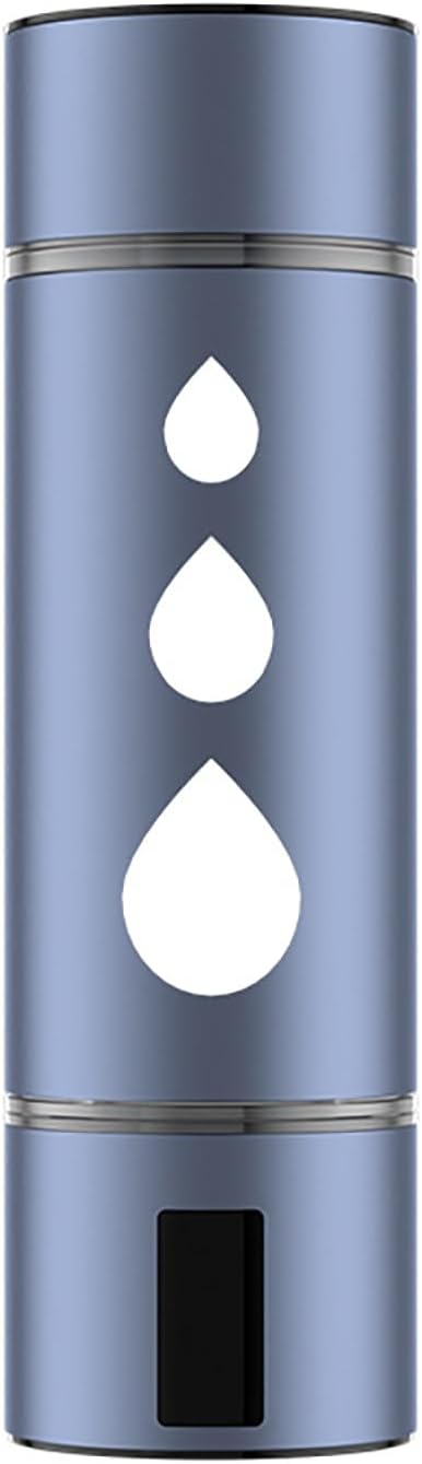 Smart PEM Portable Hydrogen Water Bottle – 230ml High-Concentration Hydrogen Generator Cup | Rechargeable Molecular Hydrogen Water Bottle for Travel, Fitness, Office Use Blue B