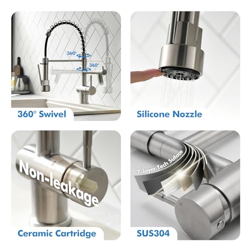 Kitchen Faucet with Pull Down Sprayer