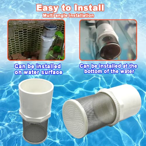 DN15 inch stainless steel filter cover connected to 1