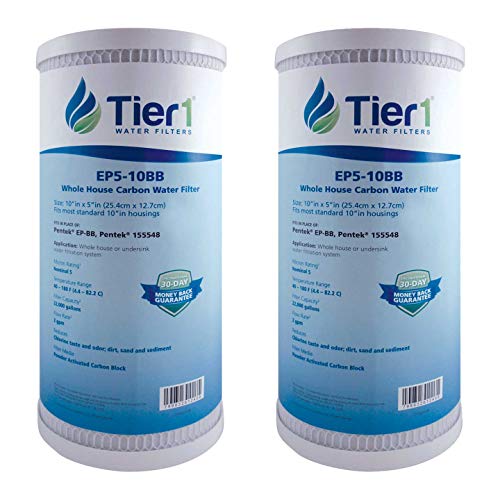 5 Micron 4.5" × 10" Carbon Block Water Filter (2 Count)