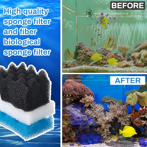 18 Pcs Bio Sponge Set Compatible with Fluval 406