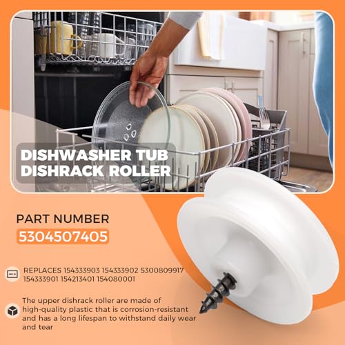 Dishwasher Tub Dishrack Roller 5304507405 for Frigidaire Dishwasher