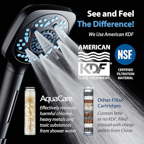 High Pressure 10 Spray Mode Filtered Showerhead