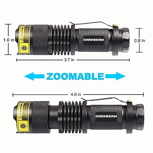 UV 395nm Flashlight Blacklight Wood's lamp Black Light Mini