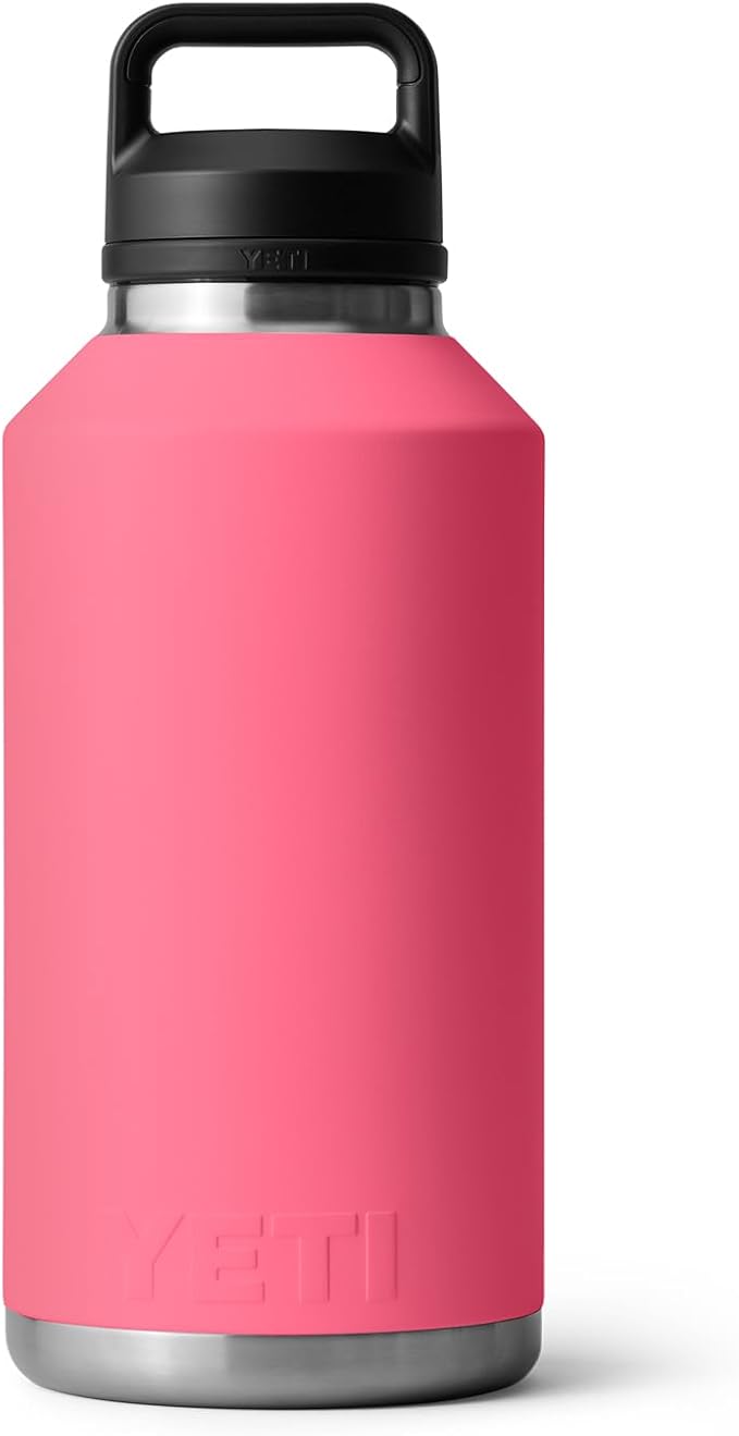YETI Rambler 64 oz Bottle, Vacuum Insulated, Leakproof, Stainless Steel with Chug Cap, Tropical Pink