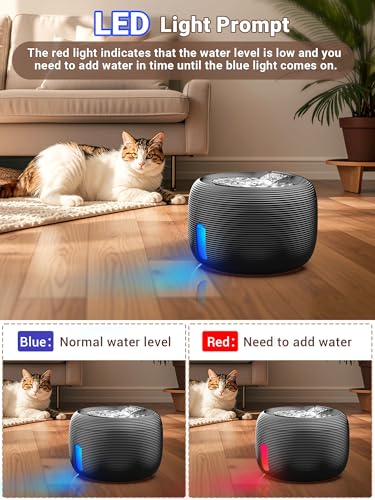 3.5L 118oz Large Capacity Cat Water Fountain for Cats Indoor FS77