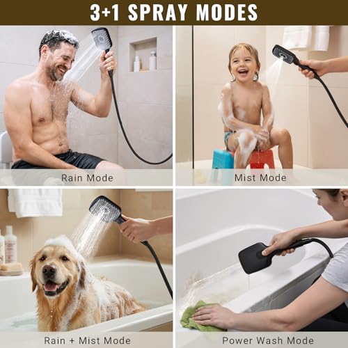 13 Inch Rainfall Shower Head with Handheld Combo