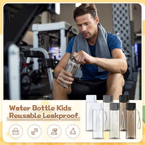 30 Pcs Water Bottles Bulk 17 Oz Plastic Leak Proof