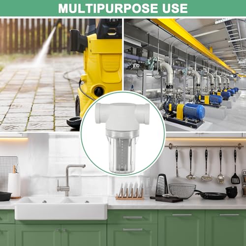3 Pack Water Pump Strainer with 100 Mesh Stainless Steel Filter Screen