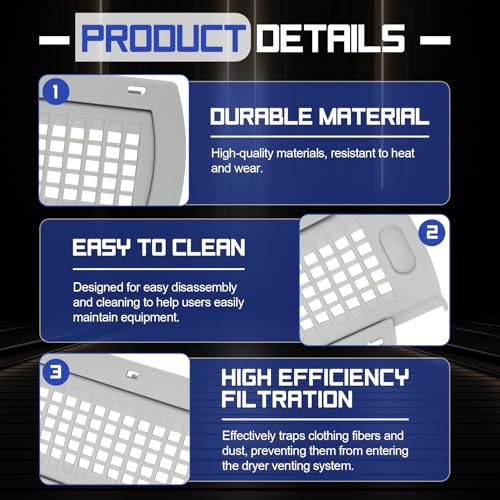 WE22X35337 Lint Screen Cover Grid & Slide Guide Assembly for GE Hotpoint