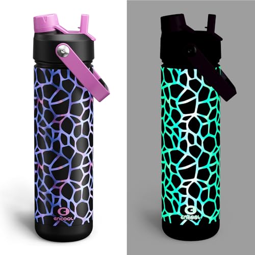 Insulated Water Bottle with Straw Stainless Steel Water Bottle
