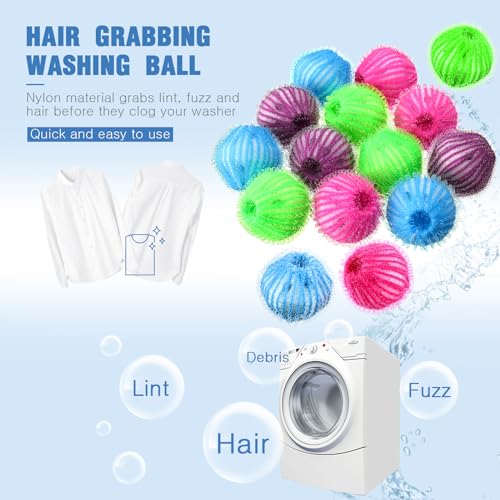 12 Pieces Pet Hair Remover for Laundry