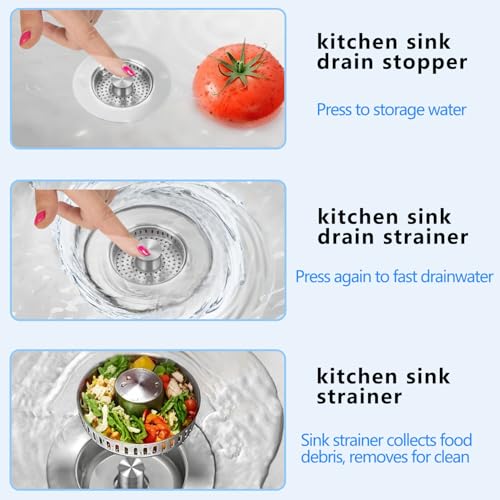 Sink Drain Strainer 3 in 1