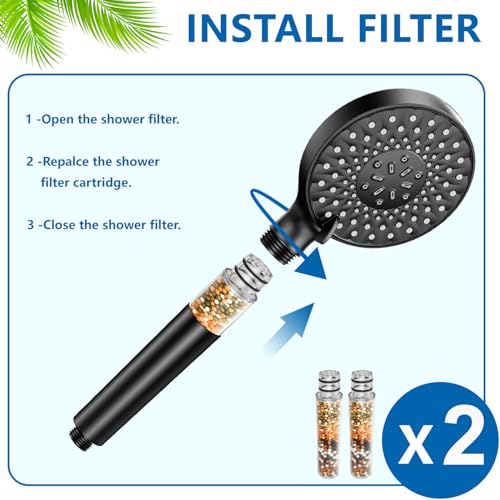 Water Filter Compatible with SR SUN RISE Handheld Shower Head