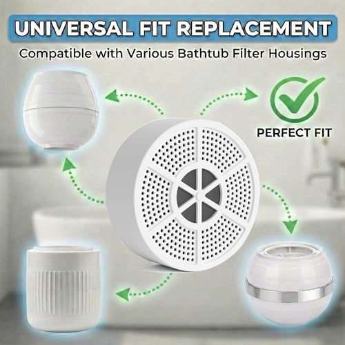 Vxcellent Bath Water Filter Cartridge.Bathtub Filter Replacement