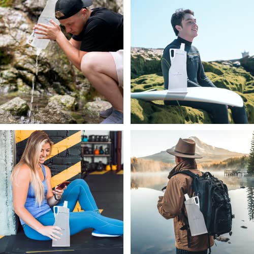 2L Clear Collapsible Water Bottles (2 Count)