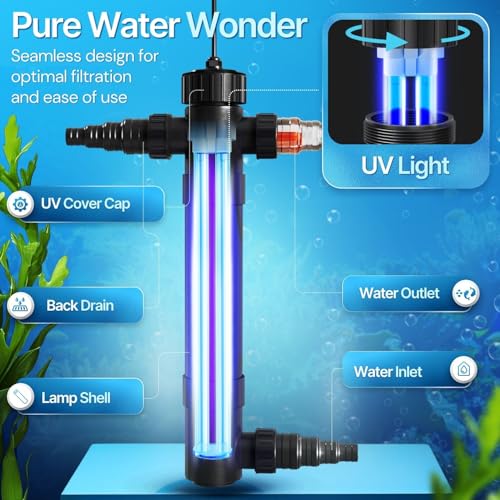 36W UV Pond Light Clarifier for Outdoor Koi Ponds