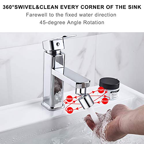 NSF/ANSI/CAN 372 Certified Dual-function Faucet Aerator, Chrome