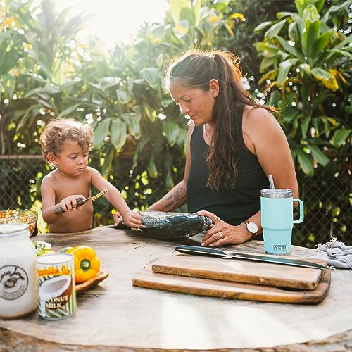 Rambler 25 oz Tumbler with Handle and Straw Lid