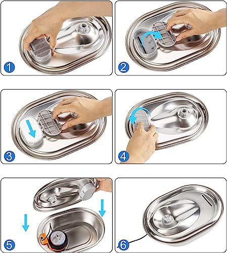 24Pcs Cat Water Fountain Filter Fit 101oz (12 Count)