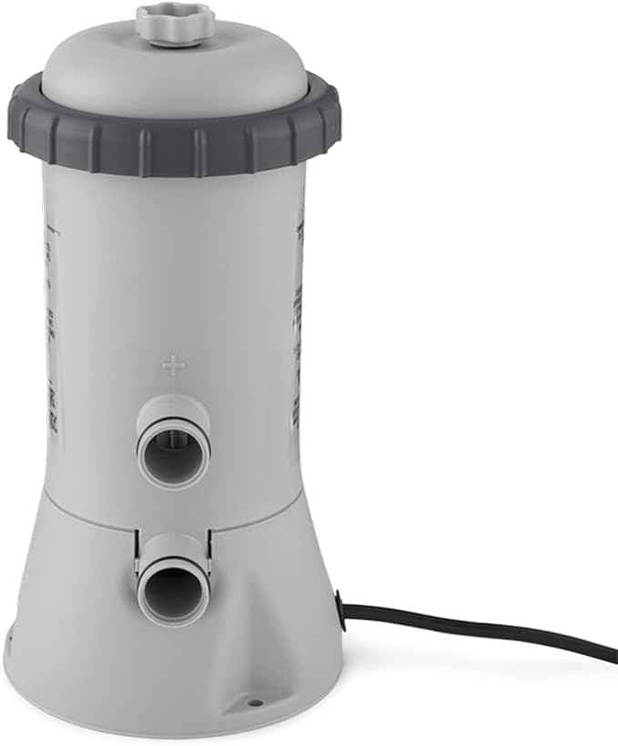 INTEX C530 Krystal Clear Cartridge Filter Pump for Above Ground Pools: 530 GPH Pump Flow Rate – Improved Circulation and Filtration – Easy Installation – Improved Water Clarity – Easy-to-Clean