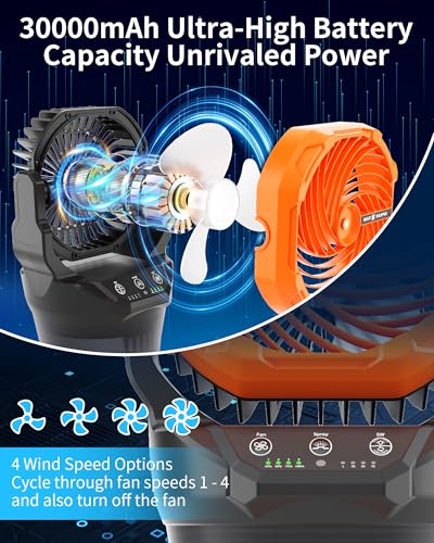 Portable Misting Fan with RGB Ambient Light
