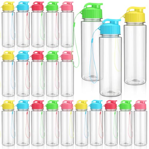 20 Pcs 17 Oz Plastic Water Bottles Bulk Sports