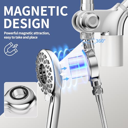 Filtered Rain Shower Head with Handheld Spray Combo