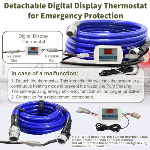 Heated RV Water Hose 15FT (15 Foot)