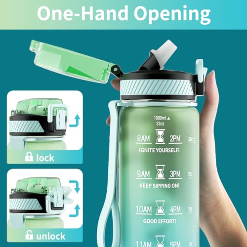 Water Bottle with Straw