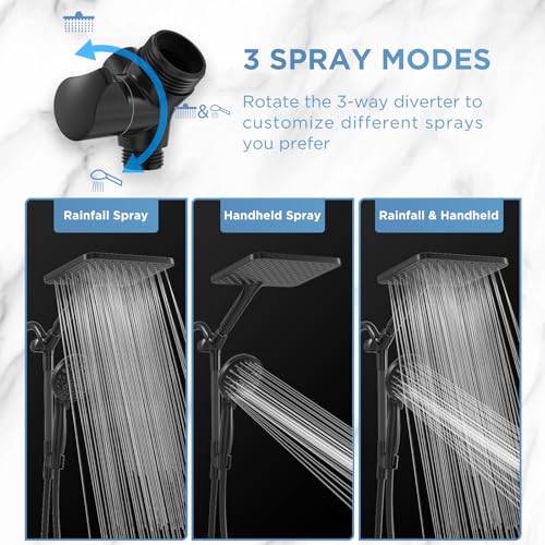 Dual Handheld Shower Head Combo