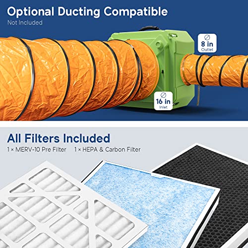 HEPA Air Scrubber with 3 Stage Filtration