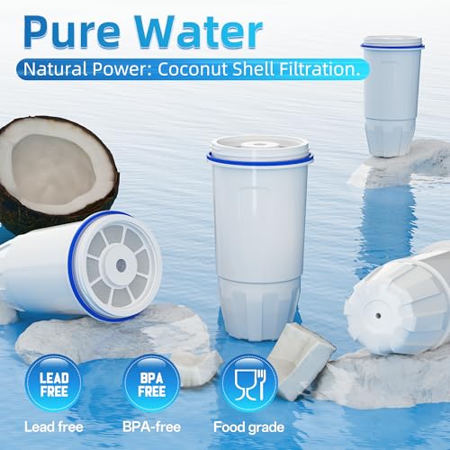 Water Filter Replacement for Zero 10 Cup Pitcher & Dispensers ZR (4 Count)