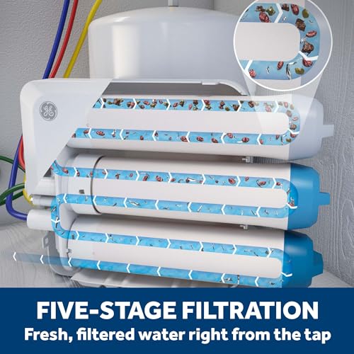 5 Stage Reverse Osmosis Under Sink Water Filtration System with Faucet
