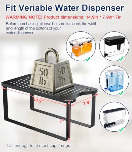 Water Filter Dispenser Stand with Drip Tray