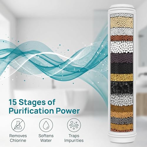 Replacement Shower Filter Cartridge Compatible With PWERAN Filtered Shower head for Hard Water Reduce Chlorine and Harmful Substances