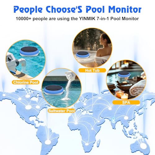 Smart Pool Tester Chlorine Salt pH Meter 24