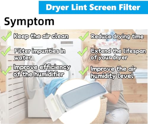8558459 Dryer Lint Screen replacement fits for Whirlpool Maytag Kenmore Roper 8557882