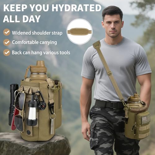 Half Gallon Water Bottle Insulated with Sleeve