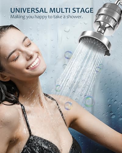 Shower Filter Brushed Nickel Remove Chlorine softer hair and skin