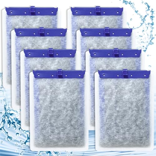 8 Pack Large Filter Cartridges Compatible with Tetra Whisper Bio (8 Count)