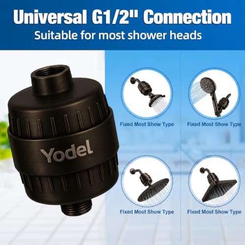 Shower Filter with 6 Replacement Cartridges (6 Count)