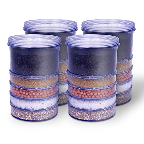 5 Stage Replacement Mineral Filter Cartridge for Countertop & Water Coolers. 5 layers of filtration & mineralization. Removes granular impurities to provide a brilliant sparkle in water