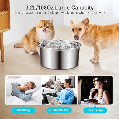Stainless Steel Pets Water Fountain